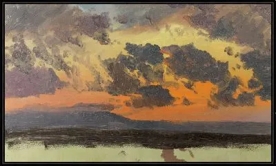 Картина Небо на закате (1865) (Sky at sunset, Jamaica, West Indies)