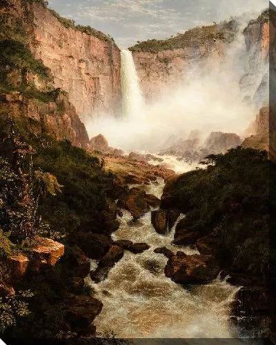Картина Падение (1854) (The Fall of Tequendama, Near Bogotá, New Granada)