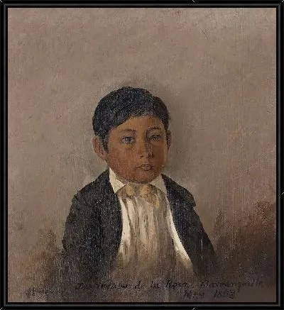 Картина Портрет мальчика (1853) (Colombia, Barranquilla, portrait of boy)