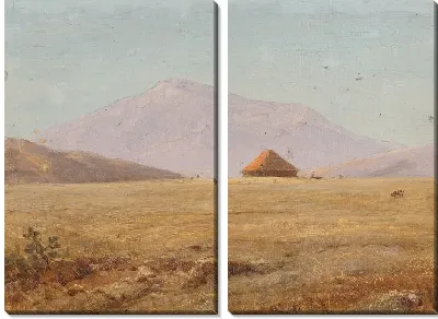 Картина Горное плато с хижиной (1890) (Ecuador ?, mountain plateau with hut)