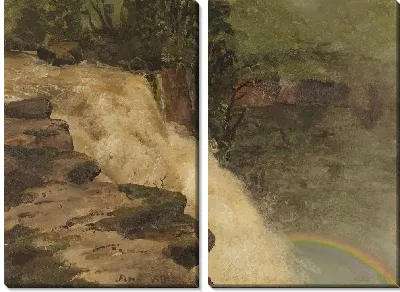 Картина Водопад в Колумбии (1853) (A Waterfall in Colombia)