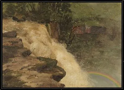 Водопад в Колумбии (1853) (A Waterfall in Colombia)