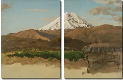 Картина Гора Чимборасо (1857) (Study of Mount Chimborazo, Ecuador)