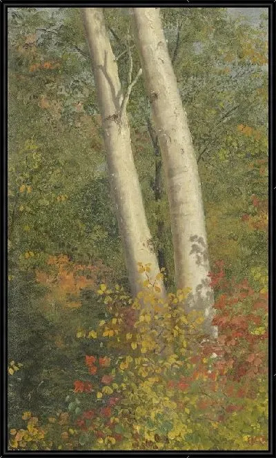Картина Березы осенью (1865) (Birch Trees in Autumn)