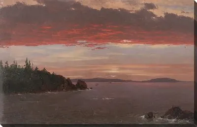 Картина Полуостров на рассвете (1850-1855) (Schoodic Peninsula from Mount Desert at Sunrise)