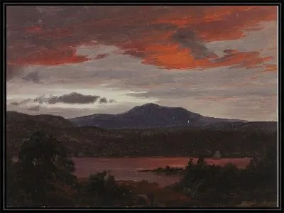 Картина Пруд (1853) (Turner Pond with Pomola Peak and Baxter Peak, Maine.)
