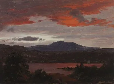 Картина Пруд (1853) (Turner Pond with Pomola Peak and Baxter Peak, Maine.)