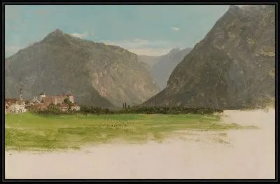 Картина Долина (1868) (View of Wimmis, Valley of the Simmental, Switzerland)