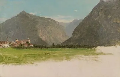 Картина Долина (1868) (View of Wimmis, Valley of the Simmental, Switzerland)