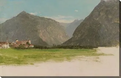 Картина Долина (1868) (View of Wimmis, Valley of the Simmental, Switzerland)