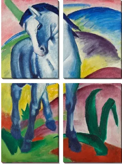 Картина Синий конь (1911) (Blue Horse I)