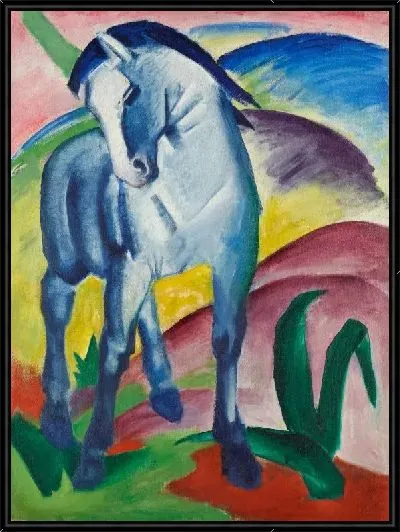 Картина Синий конь (1911) (Blue Horse I)