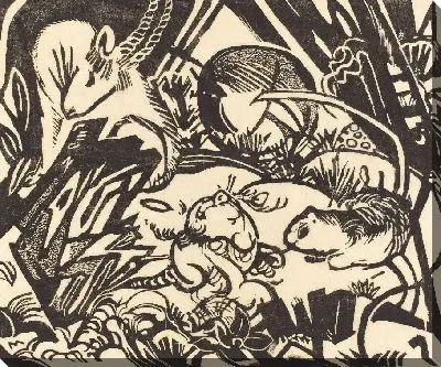 Картина Легенда животных (1912) (Animal Legend (Tierlegende))