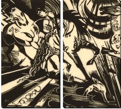 Школа верховой езды (1913) (Reitschule (Riding School))