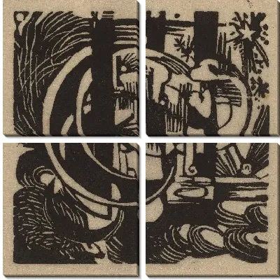 Картина Ящерицы (1912) (Lizards)