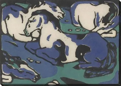Картина Отдыхающие лошади (1911-1912) (Resting Horses)