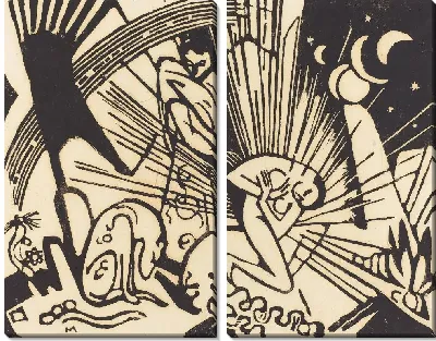 Картина Примирение (1912) (Reconciliation (Versoehnung))