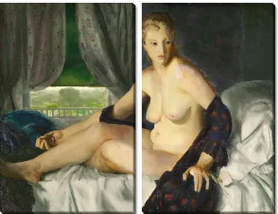 Картина Обнаженная (1920) (Nude with Fan)