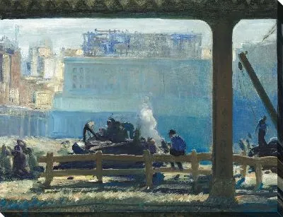 Картина Голубое утро (1909) (Blue Morning)