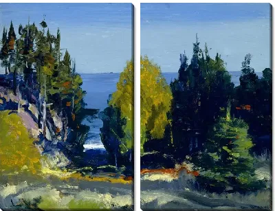 Картина Роща (1911) (The Grove - Monhegan)