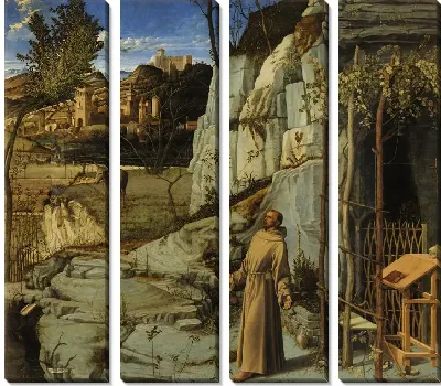 Картина Святой Франциск в пустыне (1480) (St. Francis in the Desert)