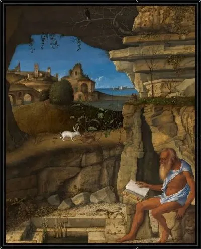 Картина Святой Иероним за чтением (1505) (Saint Jerome Reading)