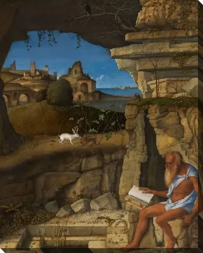 Картина Святой Иероним за чтением (1505) (Saint Jerome Reading)