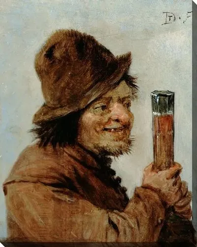 Картина Мужик держит стакан (A Peasant holding a Glass)