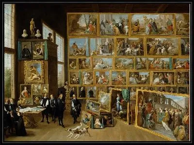 Эрцгерцог Леопольд Вильгельм в своей галерее в Брюсселе (1650-1652) (Archduke Leopold William in his Gallery at Brussels)