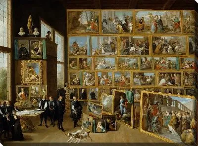Эрцгерцог Леопольд Вильгельм в своей галерее в Брюсселе (1650-1652) (Archduke Leopold William in his Gallery at Brussels)