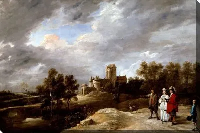 Картина Замок и его собственники (1650) (A Castle and its Proprietors)