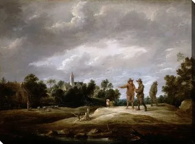 Картина Крестьяне беседуют (Peasants conversing)