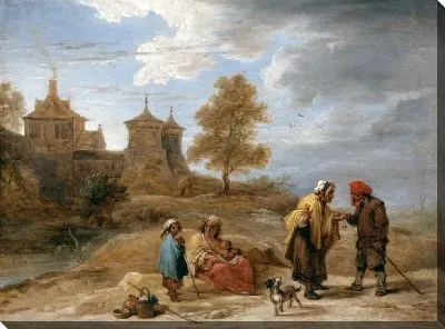 Картина Цыгане (1690) (Gypsies in a Landscape)