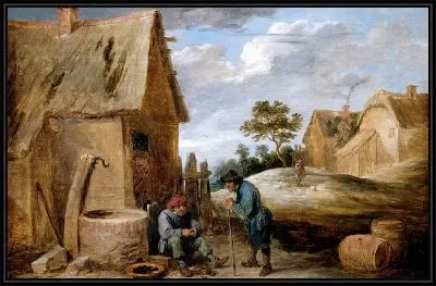 Мужик ест мидий (1690) (A Peasant eating Mussels)