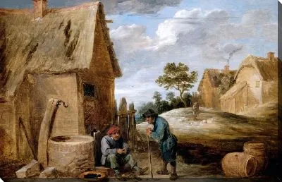 Мужик ест мидий (1690) (A Peasant eating Mussels)