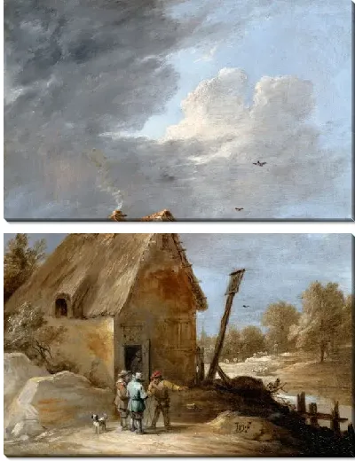Картина Дорога возле коттеджа (1690) (A Road near a Cottage)