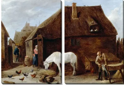 Картина Соломорезка (1690) (The Chaff-cutter)