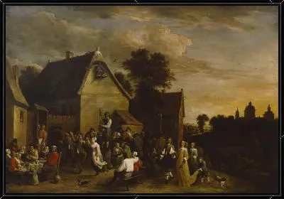 Картина Фламандская вечеринка (1652) (Flemish Kermesse)