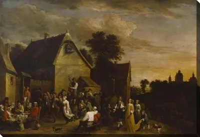 Картина Фламандская вечеринка (1652) (Flemish Kermesse)