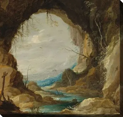 Картина Грот (1630) (Vista from a Grotto)