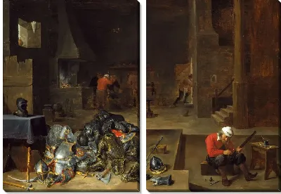 Картина Магазин оружейника (1640-1645) (The Armorer's Shop)