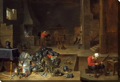 Картина Магазин оружейника (1640-1645) (The Armorer's Shop)