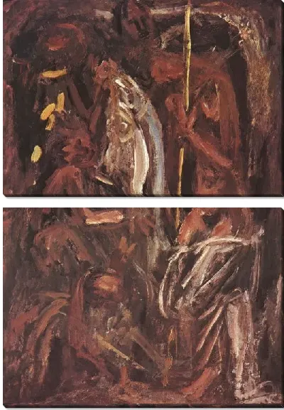 Картина Семья и рыба (1916-1950) (Family and Fish)