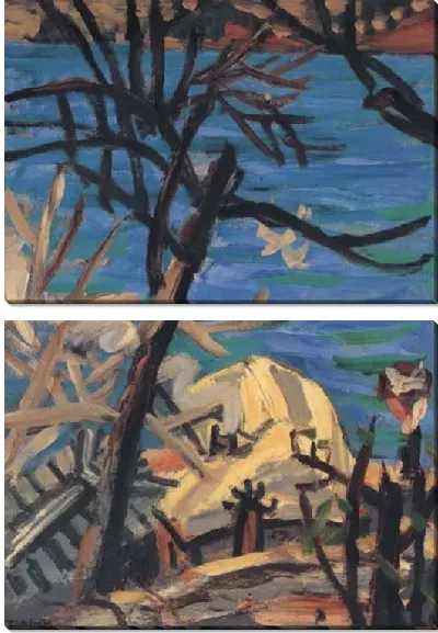 Картина Декорация (1916-1956) (Scenery, Tongyeong Port, Sea of Hallyeosudo, Korea)