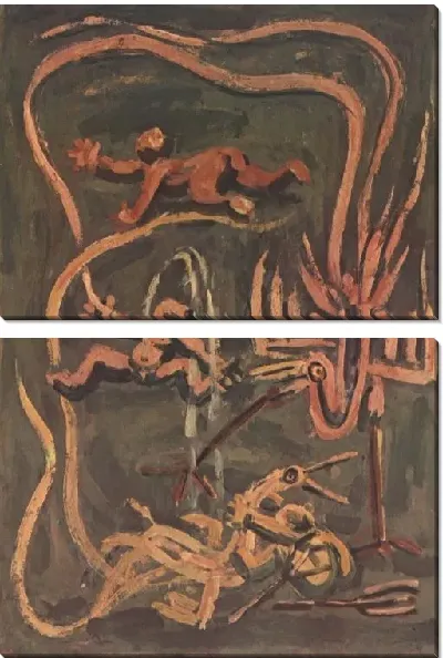Картина Птицы и мальчики (1916-1956) (Birds and Boys)