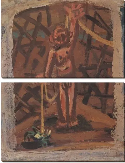 Картина Синий краб и маленький мальчик (1916-1956) (A Blue Crab and a Little Boy)