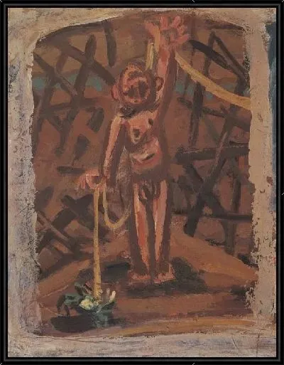 Картина Синий краб и маленький мальчик (1916-1956) (A Blue Crab and a Little Boy)