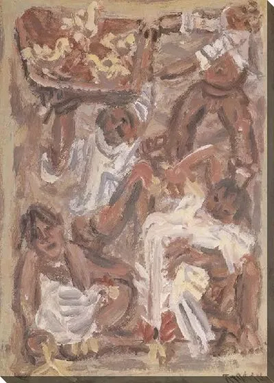 Картина Куры и мальчики (1916-1956) (Chickens and Boys)