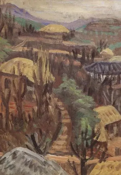 Картина Соломенные дома (1916-1956) (Thatched Houses)