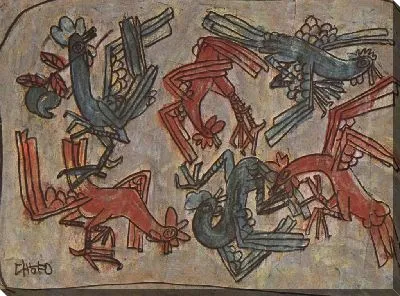 Картина Шесть кур (1916-1956) (Six Chickens)